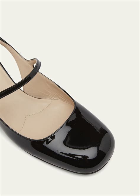 prada patent mary jane slingback pumps|mary jane slingback pumps.